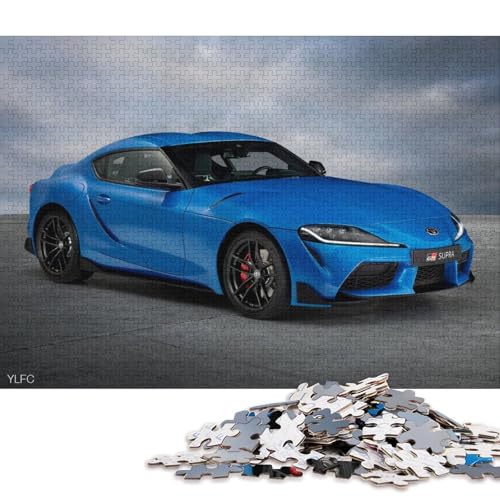 Art Sports Car Puzzle Familienspaß Papier Rechteckiges Puzzle für Kinder und Erwachsene ab 12 Jahren Geburtstagsgeschenk 70x50cm/1000 Teile von QBIREX