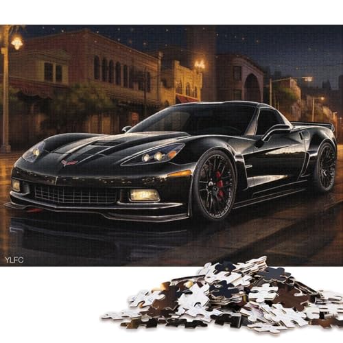 Art Sports Car Puzzle Familienspaß Papier Rechteckiges Puzzle für Kinder und Erwachsene ab 12 Jahren Geburtstagsgeschenk 70x50cm/1000 Teile von QBIREX