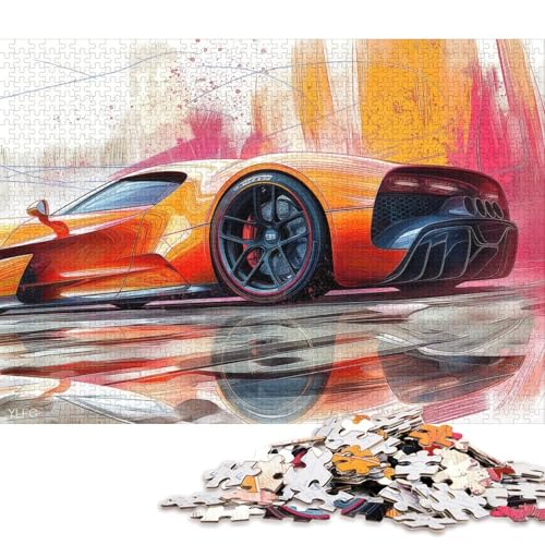 Art Sports Car Puzzle Familienspaß Papier Rechteckiges Puzzle für Kinder und Erwachsene ab 12 Jahren Geburtstagsgeschenk 70x50cm/1000 Teile Art Sports Car Puzzle Familienspaß Papier Rechteckiges Puzzle für Kinder und Erwachsene ab 12 Jahren Geburtstagsgeschenk 70x50cm/1000 Teile von QBIREX