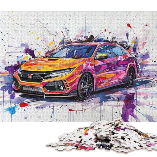 Art Sports Car Puzzle Familienspaß Rechteckiges Papierpuzzle für Kinder und Erwachsene ab 12 Jahren Geburtstagsgeschenk 38x26cm/1000 Teile Art Sports Car Puzzle Familienspaß Rechteckiges Papierpuzzle für Kinder und Erwachsene ab 12 Jahren Geburtstagsgeschenk 38x26cm/1000 Teile von QBIREX
