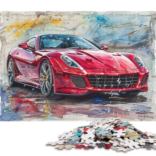 Art Sports Car Puzzle Familienspaß Rechteckiges Papierpuzzle für Kinder und Erwachsene ab 12 Jahren Geburtstagsgeschenk 38x26cm/1000 Teile Art Sports Car Puzzle Familienspaß Rechteckiges Papierpuzzle für Kinder und Erwachsene ab 12 Jahren Geburtstagsgeschenk 38x26cm/1000 Teile von QBIREX
