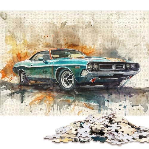 Art Sports Car Puzzle Familienspaß Rechteckiges Papierpuzzle für Kinder und Erwachsene ab 12 Jahren Geburtstagsgeschenk 38x26cm/1000 Teile Art Sports Car Puzzle Familienspaß Rechteckiges Papierpuzzle für Kinder und Erwachsene ab 12 Jahren Geburtstagsgeschenk 38x26cm/1000 Teile von QBIREX