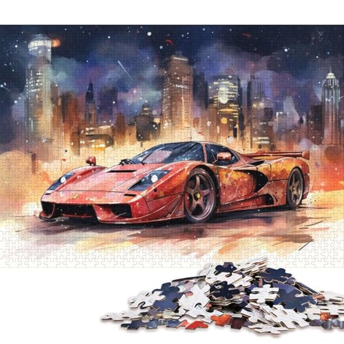 Art Sports Car Puzzle Familienspaß Rechteckiges Papierpuzzle für Kinder und Erwachsene ab 12 Jahren Geburtstagsgeschenk 38x26cm/1000 Teile Art Sports Car Puzzle Familienspaß Rechteckiges Papierpuzzle für Kinder und Erwachsene ab 12 Jahren Geburtstagsgeschenk 38x26cm/1000 Teile von QBIREX