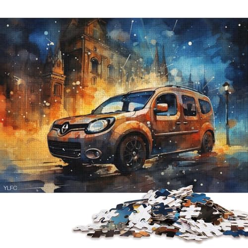 Art Sports Car Puzzle Fun Premium-Puzzle aus Karton für Erwachsene und Teenager, 70 x 50 cm, 1000 Teile von QBIREX
