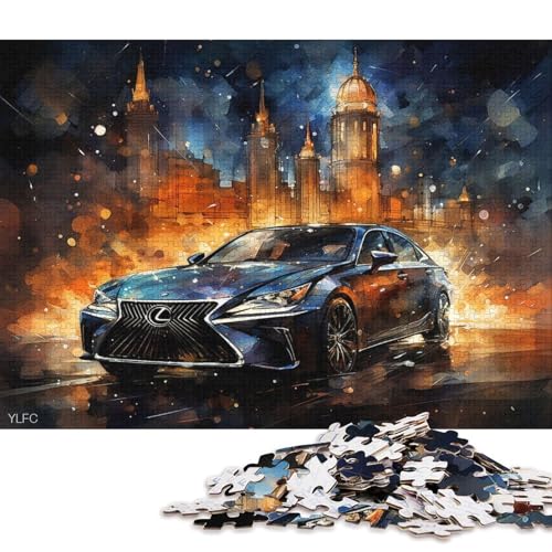Art Sports Car Puzzle Fun Premium-Puzzle aus Karton für Erwachsene und Teenager, 70 x 50 cm, 1000 Teile von QBIREX