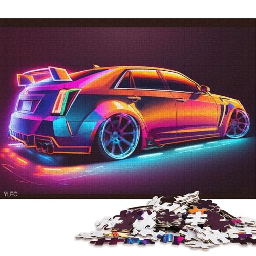 Art Sports Car Puzzle Fun Premium-Puzzle aus Karton für Jungen oder Mädchen, 70 x 50 cm, 1000 Teile Art Sports Car Puzzle Fun Premium-Puzzle aus Karton für Jungen oder Mädchen, 70 x 50 cm, 1000 Teile von QBIREX