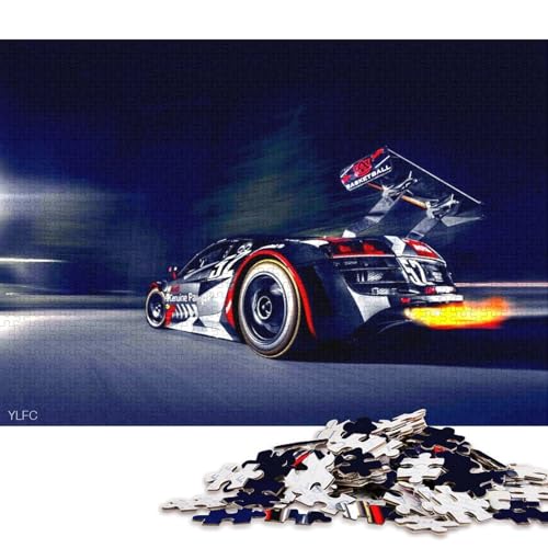 Art Sports Car Puzzle Kreative Spiele 100 Prozent Recyclingkarton Puzzle für Erwachsene 70x50cm/1000pcs von QBIREX