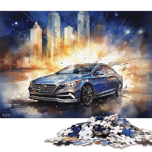 Art Sports Car Puzzle Kreative Spiele Premium-Karton-Puzzle für Frauen und Männer, Geburtstagsgeschenk, 70 x 50 cm, 1000 Teile Art Sports Car Puzzle Kreative Spiele Premium-Karton-Puzzle für Frauen und Männer, Geburtstagsgeschenk, 70 x 50 cm, 1000 Teile von QBIREX