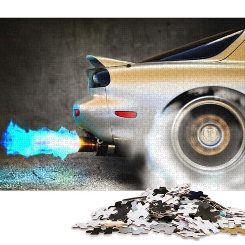 Art Sports Car Puzzle Kreative Spiele Premium-Karton-Puzzle für Frauen und Männer, Geburtstagsgeschenk, 70 x 50 cm, 1000 Teile Art Sports Car Puzzle Kreative Spiele Premium-Karton-Puzzle für Frauen und Männer, Geburtstagsgeschenk, 70 x 50 cm, 1000 Teile von QBIREX