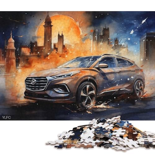 Art Sports Car Puzzle Kreative Spiele Premium-Karton-Puzzle für Frauen und Männer, Geburtstagsgeschenk, 70 x 50 cm, 1000 Teile Art Sports Car Puzzle Kreative Spiele Premium-Karton-Puzzle für Frauen und Männer, Geburtstagsgeschenk, 70 x 50 cm, 1000 Teile von QBIREX