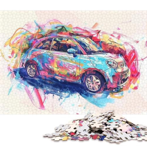 Art Sports Car Puzzle Premium 100% Recycling-Papier, rechteckiges Puzzle für Frauen und Männer, einzigartiges Geschenk, 70 x 50 cm, 1000 Teile Art Sports Car Puzzle Premium 100% Recycling-Papier, rechteckiges Puzzle für Frauen und Männer, einzigartiges Geschenk, 70 x 50 cm, 1000 Teile von QBIREX