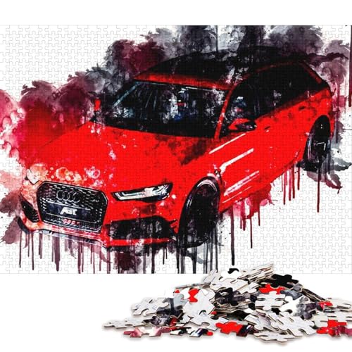 Art Sports Car Puzzle Premium 100% Recycling-Papier, rechteckiges Puzzle für Jungen oder Mädchen, 70 x 50 cm, 1000 Teile Art Sports Car Puzzle Premium 100% Recycling-Papier, rechteckiges Puzzle für Jungen oder Mädchen, 70 x 50 cm, 1000 Teile von QBIREX