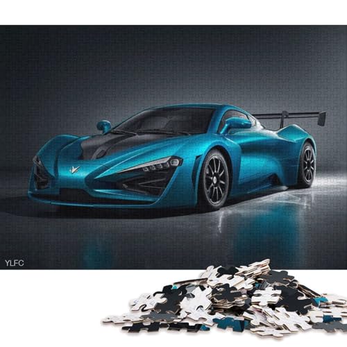 Art Sports Car Puzzle Premium 100% Recycling-Papier, rechteckiges Puzzle für Jungen oder Mädchen, 70 x 50 cm, 1000 Teile Art Sports Car Puzzle Premium 100% Recycling-Papier, rechteckiges Puzzle für Jungen oder Mädchen, 70 x 50 cm, 1000 Teile von QBIREX