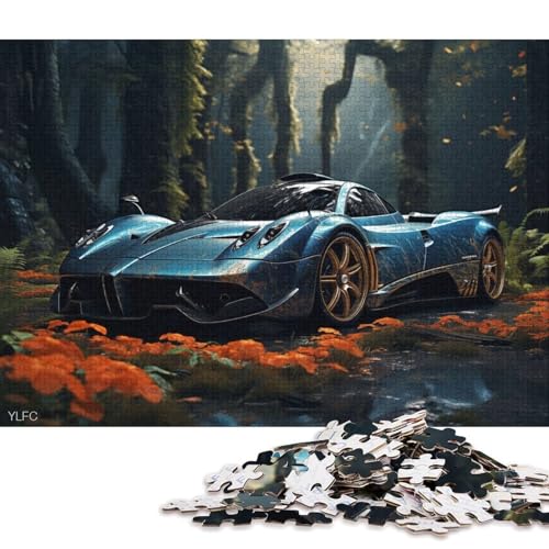 Art Sports Car Puzzle Relax Challenge Toy Premium-Puzzle aus Karton für Erwachsene und Kinder, 70 x 50 cm, 1000 Teile von QBIREX