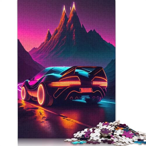 Art Sports Car Puzzle Spielzeug Lernspiel Premium-Karton-Puzzle für Erwachsene Kinder Geschenk 1000 Teile (75 x 50 cm) von QBIREX