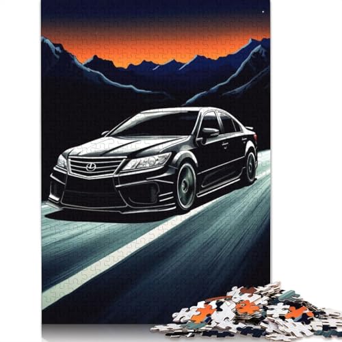 Art Sports Car Puzzle Spielzeug Lernspiel Premium-Karton-Puzzle für Erwachsene Kinder Geschenk 1000 Teile (75 x 50 cm) von QBIREX