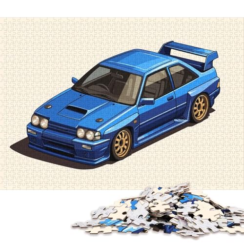 Art Sports Car Puzzle Spielzeug Lernspiel Premium-Puzzle aus Karton für Erwachsene Kinder 38x26cm/1000 Teile von QBIREX