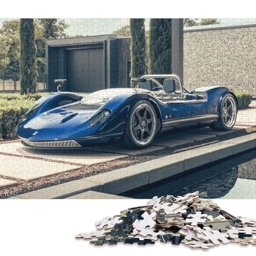 Art Sports Car Puzzle Spielzeug Lernspiel Premium-Puzzle aus Karton für Erwachsene Kinder 38x26cm/1000 Teile von QBIREX