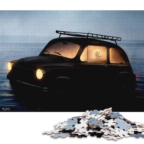 Art Sports Car Puzzle Spielzeug Lernspiel Premium-Puzzle aus Karton für Erwachsene Kinder 38x26cm/1000 Teile von QBIREX