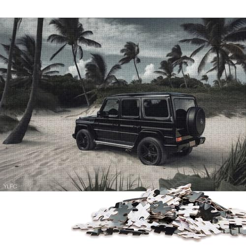 Art Sports Car Puzzle Spielzeug Lernspiel Premium-Puzzle aus Karton für Erwachsene Kinder 38x26cm/1000 Teile von QBIREX