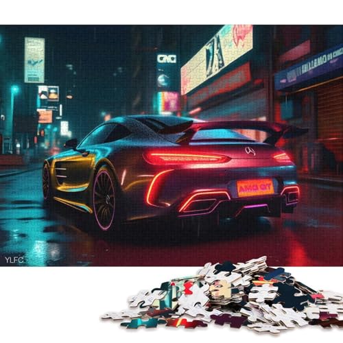 Art Sports Car Puzzle Spielzeug Lernspiel Premium-Puzzle aus Karton für Erwachsene Kinder 70x50cm/1000 Teile von QBIREX