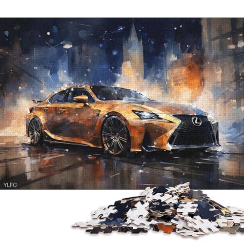Art Sports Car Puzzle Spielzeug Lernspiel Premium-Puzzle aus Karton für Erwachsene Kinder 70x50cm/1000 Teile von QBIREX
