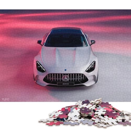 Art Sports Car Puzzle Spielzeug Lernspiel Premium-Puzzle aus Karton für Erwachsene Kinder 70x50cm/1000 Teile von QBIREX