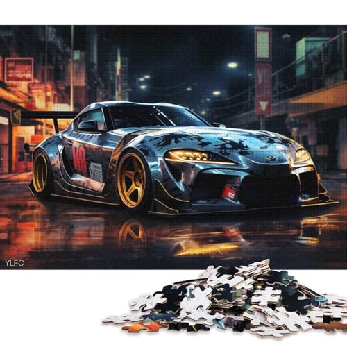 Art Sports Car Puzzle Spielzeug Lernspiel Premium-Puzzle aus Karton für Erwachsene Kinder 70x50cm/1000 Teile von QBIREX