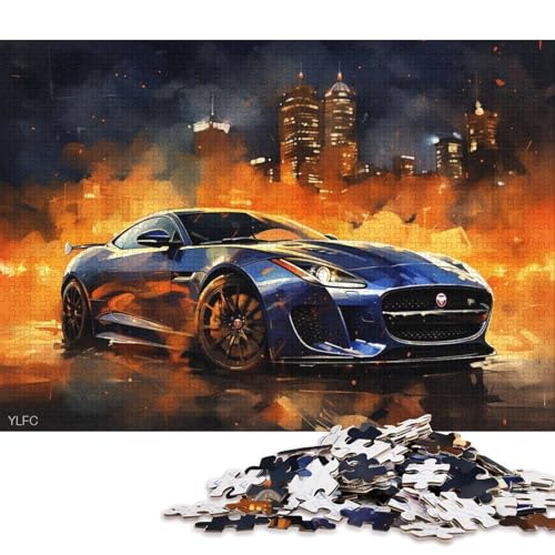 Art Sports Car Puzzle Spielzeug Lernspiel Premium-Puzzle aus Karton für Erwachsene Kinder 70x50cm/1000 Teile von QBIREX