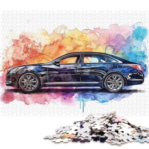 Art Sports Car Puzzle zum Stressabbau, 100% recycelter Karton, Puzzle für Erwachsene und Kinder, einzigartiges Geschenk, 70 x 50 cm, 1000 Teile Art Sports Car Puzzle zum Stressabbau, 100% recycelter Karton, Puzzle für Erwachsene und Kinder, einzigartiges Geschenk, 70 x 50 cm, 1000 Teile von QBIREX