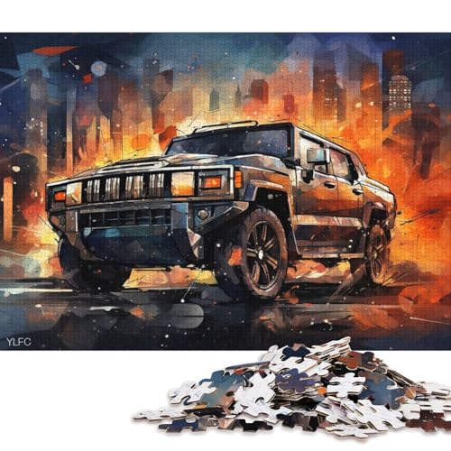 Art Sports Car Puzzle zum Stressabbau, 100% recycelter Karton, Puzzle für Erwachsene und Kinder, einzigartiges Geschenk, 70 x 50 cm, 1000 Teile Art Sports Car Puzzle zum Stressabbau, 100% recycelter Karton, Puzzle für Erwachsene und Kinder, einzigartiges Geschenk, 70 x 50 cm, 1000 Teile von QBIREX