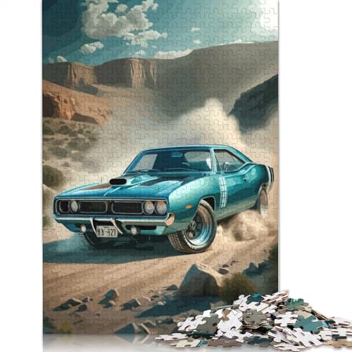 Art Sports Car Puzzles 1000 Teile Schwer Puzzle Spielzeug Lernspiel Impossible Herausforderung Spielzeug Für Erwachsene Kinder 1000pcs (75x50cm) von QBIREX