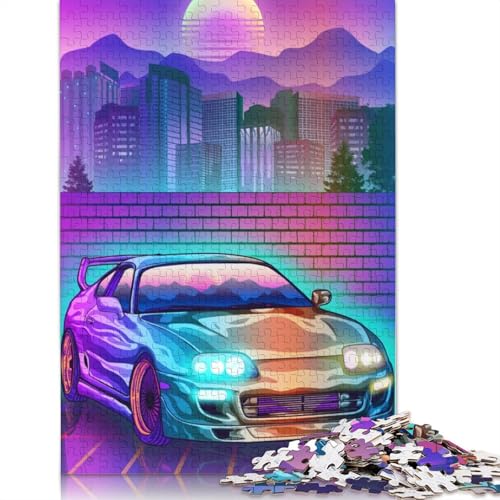 Art Sports Car Puzzles 1000 Teile Schwer Puzzle Spielzeug Lernspiel Impossible Herausforderung Spielzeug Für Erwachsene Und Kinder in Bewährter 1000pcs (38x26cm) von QBIREX
