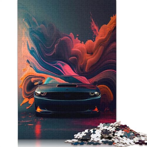Art Sports Car Puzzles 1000 Teile Schwer Puzzle Spielzeug Lernspiel Impossible Herausforderungsspielzeug Für Erwachsene Und Kinder in Bewährter 1000pcs (38x26cm) von QBIREX