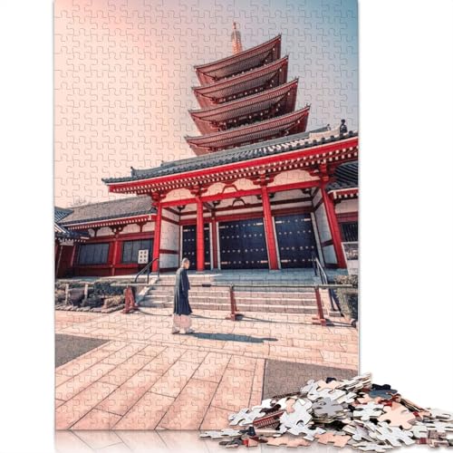 Asakusa Sanctuary-Puzzles für Erwachsene, 1500 Teile, Holzpuzzles für Teenager, Geschenke, Lernspiel für Erwachsene Teenager, 1500 Teile (85 x 57 cm) von QBIREX