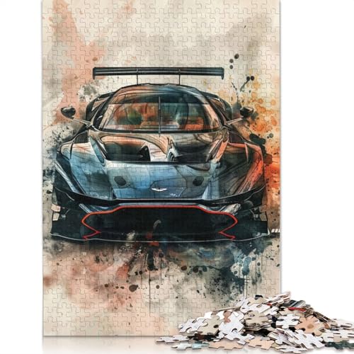 Aston Martin Kunstpuzzle, 1000 Teile, für Erwachsene, Lernspielzeug für Erwachsene, 1000 Teile (75 x 50 cm) von QBIREX