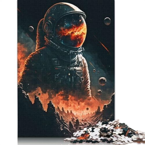 Astronauten und Weltraumleben-Puzzles für Erwachsene, Spielzeug, Lernspiel, schwierige Puzzles für Kinder ab 12 Jahren, 520 Teile (52 x 38 cm) von QBIREX