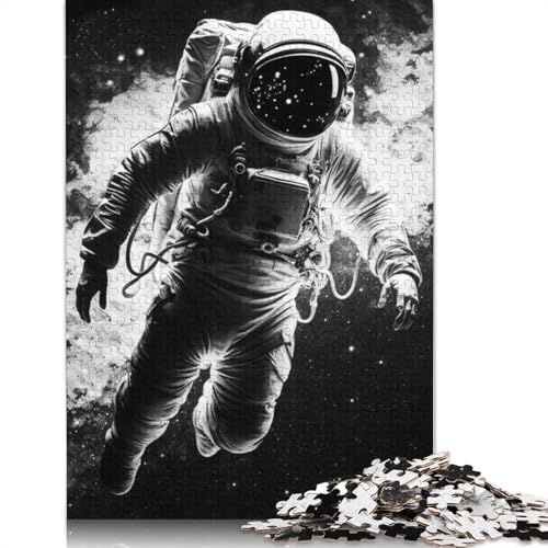 Astronautenreise-Puzzle für Erwachsene, 1000 Teile, anspruchsvolle Familienspiele, Denkspiele für Kinder ab 12 Jahren, 1000 Teile (75 x 50 cm) von QBIREX