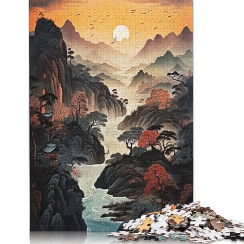 Atemberaubende Landschaften, Puzzle für Erwachsene, Lernspiel, Puzzle, Geschenke für Kinder ab 12 Jahren, 520 Teile (52 x 38 cm) von QBIREX