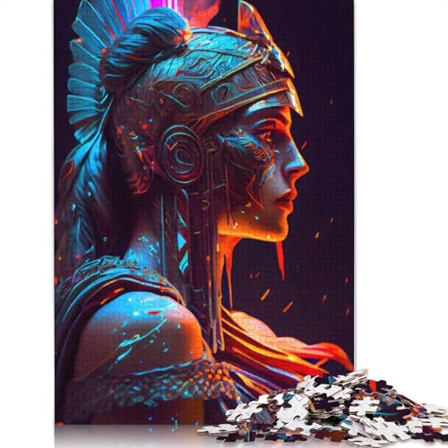 Athena Puzzle 1000-teilige Schwer Puzzle Spielzeug Lernspiel Impossible Herausforderung Spielzeug Für Erwachsene Kinder 1000pcs (75x50cm) von QBIREX