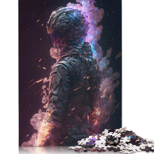 Auflösendes Soldaten-Puzzle, Lernspiele, Familienaktivitäten, Premium-Karton-Puzzle für Frauen und Männer, 1000 Teile (75 x 50 cm) von QBIREX