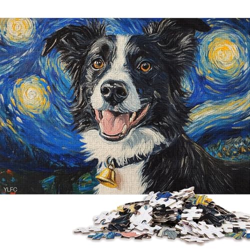Australian Shepherd Puzzle, Denksportaufgabe, Premium-Puzzle aus Karton für Kinder und Erwachsene ab 12 Jahren, 70 x 50 cm, 1000 Teile Australian Shepherd Puzzle, Denksportaufgabe, Premium-Puzzle aus Karton für Kinder und Erwachsene ab 12 Jahren, 70 x 50 cm, 1000 Teile von QBIREX