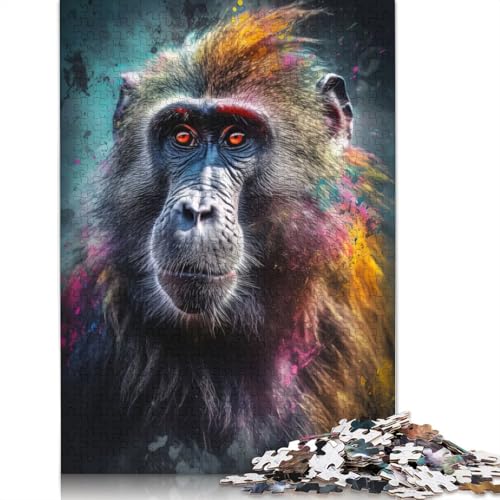 Baboom Painting Puzzles 1500 Teile Schwer Puzzle Spielzeug Pädagogisches Spiel Impossible Herausforderung Spielzeug Für Erwachsene Kinder 1500pcs (85x57cm) von QBIREX