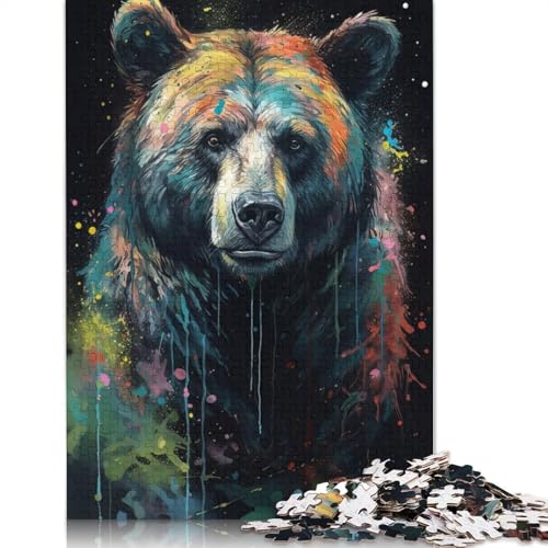 Beer Painting Puzzle 1000-teilige Schwer Puzzle Spielzeug Lernspiel Impossible Herausforderungsspielzeug Für Erwachsene Und Kinder Ab 14 Jahren 520pcs (52x38cm) von QBIREX
