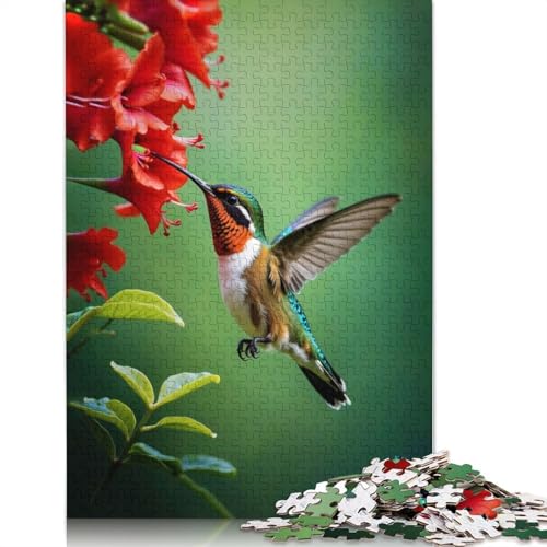 Beija Flor Puzzle, Dekompressionsspielzeug, rechteckiges Papierpuzzle für Kinder und Erwachsene ab 12 Jahren, 1000 Teile (75 x 50 cm) von QBIREX