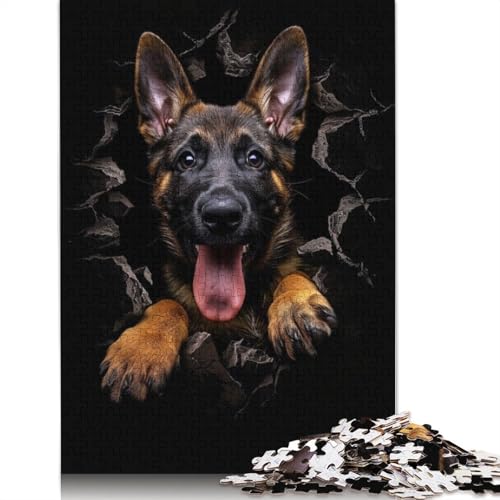 Belgian Malinois Puzzles 1000 Teile Schwer Puzzle Spielzeug Lernspiel Impossible Herausforderung Spielzeug Für Erwachsene Und Kinder in Bewährter 1000pcs (75x50cm) von QBIREX