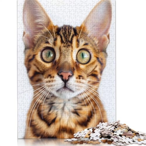 Bengal Face Puzzles 1500 Teile Schwer Puzzle Spielzeug Lernspiel Impossible Herausforderungsspielzeug Für Erwachsene Kinder 1500pcs (85x57cm) von QBIREX