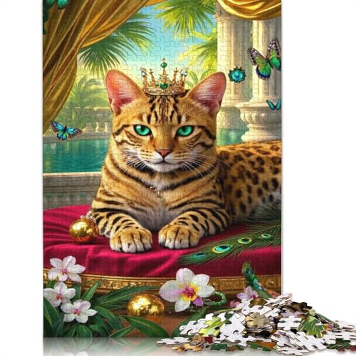 Bengal Puzzle, Dekompressionsspielzeug, rechteckiges Papierpuzzle für Kinder und Erwachsene ab 12 Jahren, Geschenke, 1000 Teile (75 x 50 cm) von QBIREX