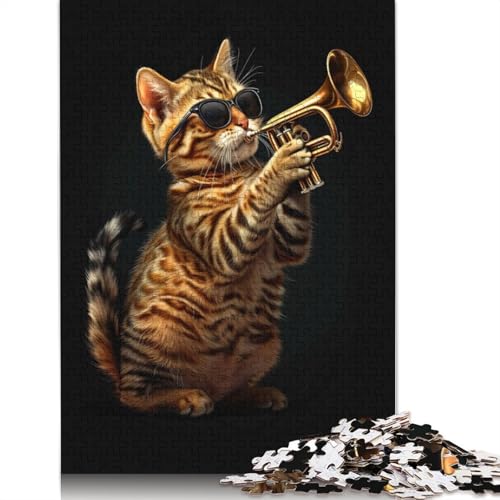 Bengal Trumpet Puzzle 1000-teilige Schwer Puzzle Spielzeug Lernspiel Impossible Herausforderungsspielzeug Für Erwachsene Kinder 520pcs (52x38cm) von QBIREX