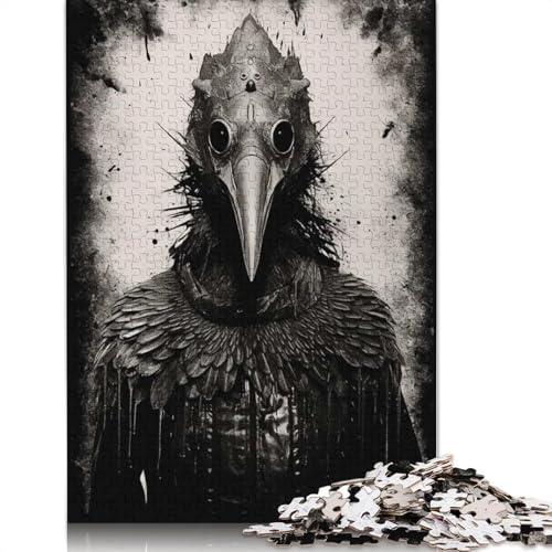 Besessener Pestarzt, Puzzle, Dekompressionsspielzeug, 100% recycelter Karton, Puzzle für Erwachsene und Teenager, 1000 Teile (75 x 50 cm) von QBIREX